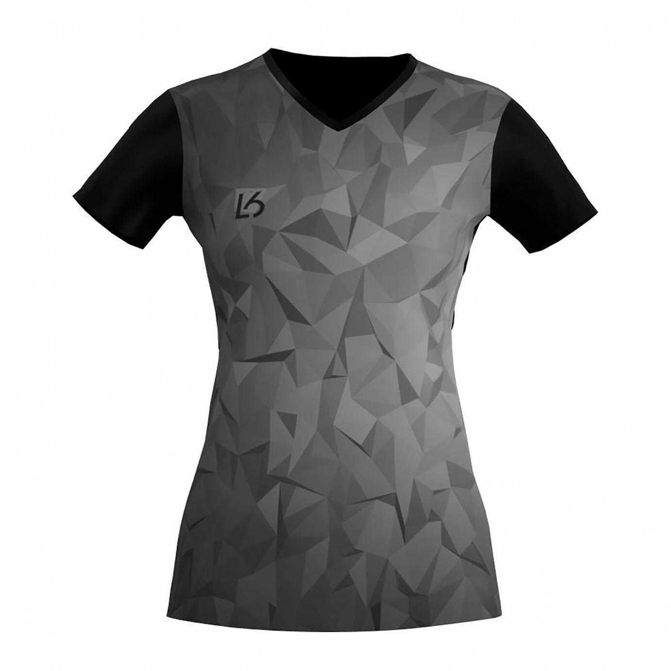 L6 V-Neck Trikot Women - Polygon Silver